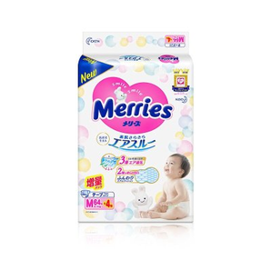 Merries 妙而舒 嬰兒紙尿褲 M68片