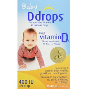 Ddrops 哺乳期嬰兒維生素D3滴劑 400IU 90滴