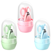 天美优客 婴儿指甲剪 5件套 3色可选 送收纳包 发光耳勺 9.9元包邮（需用券）