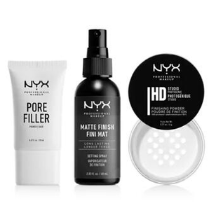 NYX 定妝噴霧+散粉+妝前乳套裝