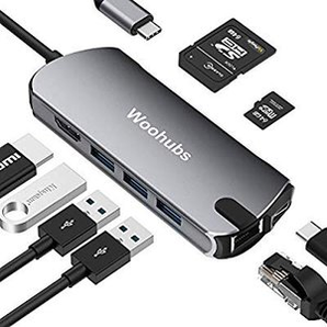 Woohubs usb-c Hub 8合1 USB-C 擴(kuò)展塢