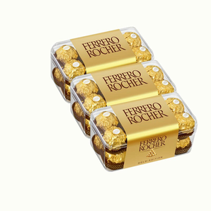  Ferrero 費(fèi)列羅金莎榛果巧克力 16粒 200gx3