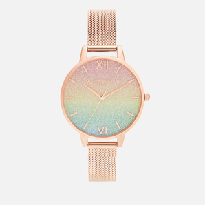 Olivia Burton Rainbow Glitter 女士腕表 