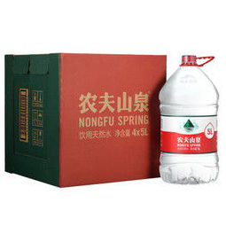 农夫山泉天然饮用水5L*4 整箱装