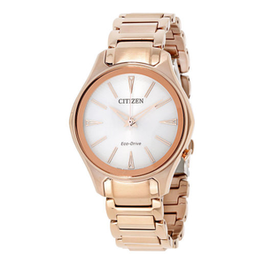 Citizen 西铁城 Eco-Drive 系列 玫瑰金色女士光动能腕表
