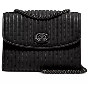 Coach蔻馳 Quilted Parker 18 女士褶皺鏈條包