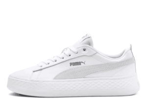 Puma 彪馬 Smash Platform Leather 女子厚底板鞋