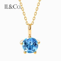 ILCO 0.5克拉 宝石项链 托帕石项链