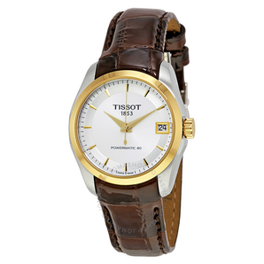 Tissot 天梭 Couturier Powermatic 80 系列 金棕色女士氣質(zhì)腕表