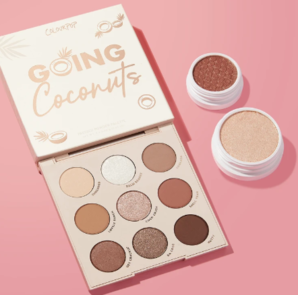Colourpop卡拉泡泡going coconuts椰子盤+高光+眼影三件套