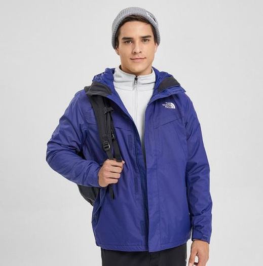 20点开始,plus会员!the north face 北面 46jl 男款抓绒三合一冲锋衣