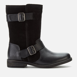 UK3！ Clarks 其樂(lè) Demi Flow 女款機(jī)車(chē)短靴