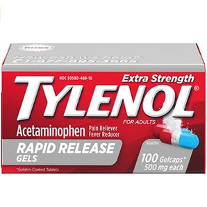 Tylenol 特強退燒止痛藥 500 Mg 100粒