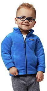 Columbia 男孩 Steens MT II 抓絨夾克 超藍(lán)色 4T 含稅到手約161元