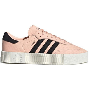 Adidas 阿迪達斯 Samba 女士粉橘色厚底運動鞋