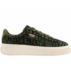 PUMA 彪馬 Basket Platform Velvet 女子運(yùn)動鞋