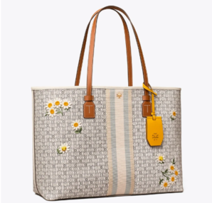 Tory Burch 湯麗柏琦Gemini Link夏季限定小雛菊托特包