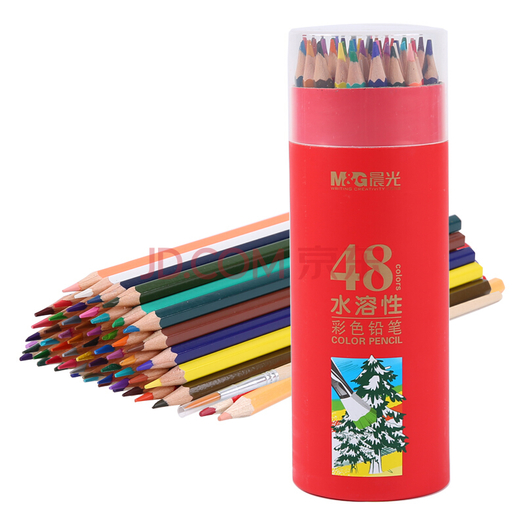 m&g 晨光 awp36812 水溶性木质彩色铅笔 48色/筒