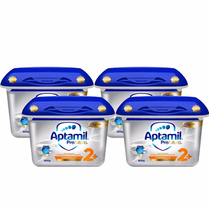 德國直郵 Aptamil 愛他美白金版嬰幼兒配方奶粉2+段800g 4罐裝