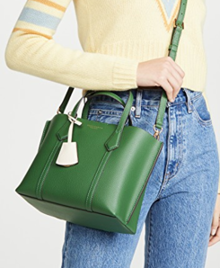 国内售价3500元!Tory Burch Perry 小号绿色包包