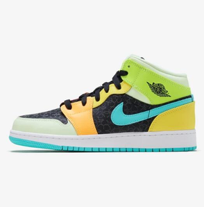 喬丹 Air Jordan 1 Mid 大童款糖果四葉草色籃球鞋