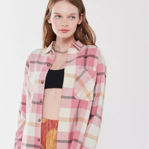 限S碼！Urban Outfitters Dustin 格紋法蘭絨女士襯衫