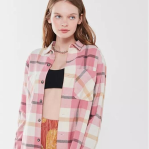 限XS碼！Urban Outfitters Dustin 格紋法蘭絨女士襯衫