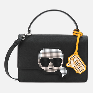  Karl Lagerfeld 卡爾拉格斐 K/Pixel 老佛爺卡通頭像 女款手提包