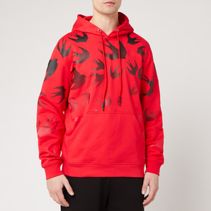 ALEXANDER MCQUEEN 男士燕子圖案連帽衛(wèi)衣 