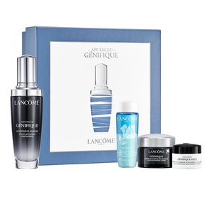 LANCOME 蘭蔻 小黑瓶肌底液50ml+眼唇卸妝液30ml+小黑瓶日霜15ml+眼霜5ml