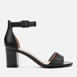  Clarks Deva Mae 女士皮革高跟涼鞋