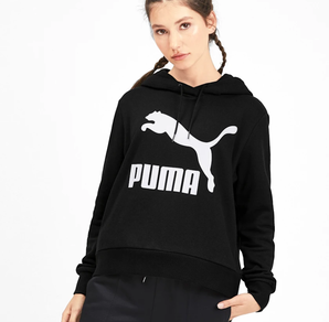 PUMA 彪馬 女士 大logo連帽衛(wèi)衣