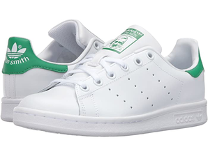 成人可穿！adidas 阿迪達(dá)斯Stan Smith 綠尾大童板鞋