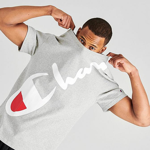 CHAMPION DIAGONAL SCRIPT LOGO T-SHIRT 男士T恤