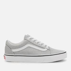 Vans Old Skool Trainers 女士銀白色帆布鞋