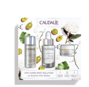 CAUDALIE 歐緹麗 美白亮采三件套裝（完美透白精華水 50ml+淡斑精華 30ml+亮白晚霜15ml）