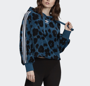  降價(jià)！Adidas Originals Bellista Sherpa女款毛絨連帽衫