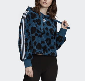 限尺碼！Adidas Originals Bellista Sherpa女款毛絨連帽衫