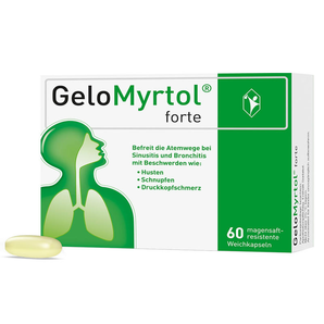 GeloMyrtol forte吉諾通桃金娘油膠囊 緩解急/慢性鼻炎支氣管炎 60粒 6歲+