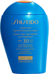  Shiseido 資生堂 新艷陽夏臻效水動(dòng)力防曬乳液 藍(lán)胖子 SPF30 100ml 