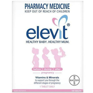 elevit 愛樂維 孕婦孕期復合維生素葉酸片 100片