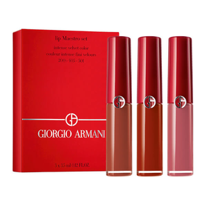 Giorgio Armani 阿瑪尼 紅管唇釉迷你套裝 200/405/501，3 x 4.5ml