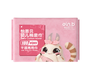 ein.b 怡恩贝 婴儿棉柔巾 干湿两用巾 100片