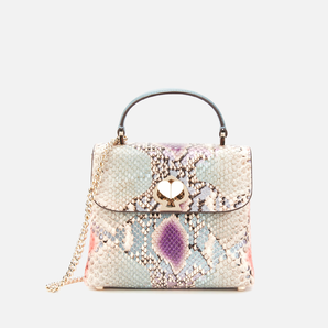 Kate Spade 凱特絲蓓 Romy Mini 蟒蛇紋壓花真皮手提包