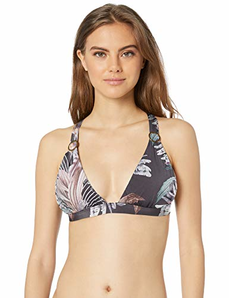 限尺碼！BCBGMAXAZRIA 女式緊身v領(lǐng)純色三角形文胸 