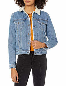 史低價！Levi's 李維斯 sherpa 毛絨內(nèi)里 女士夾克
