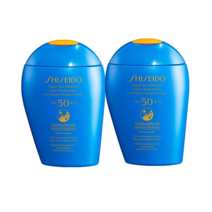 SHISEIDO 資生堂 新艷陽(yáng)夏臻效水動(dòng)力防曬乳液 藍(lán)胖子 SPF50+ 2*150ml