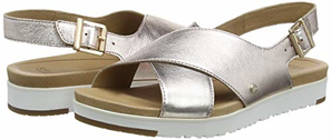 35碼！UGG Kamile 女款金屬色真皮涼鞋