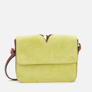 Kate Spade New York小號黃色絨面革單肩包