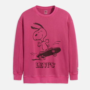 Levi's X Peanuts 李維斯史努比聯(lián)名款 女士圓領(lǐng)衛(wèi)衣